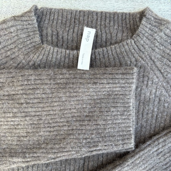 Nap Loungewear 100% Cashmere Rib-Knit Crew Neck Pullover Sweater, Retail $359 - Picture 15 of 16